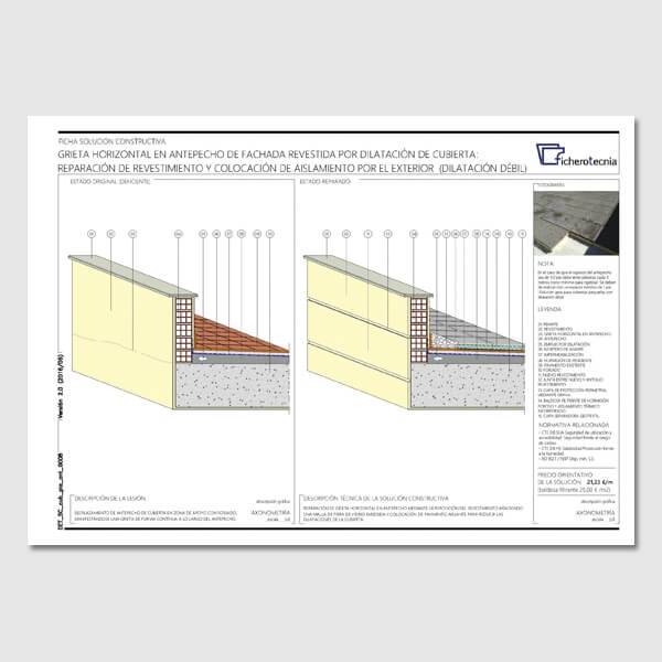 Detalles Constructivos Dwg Para Reparar Antepechos Con Grietas Y