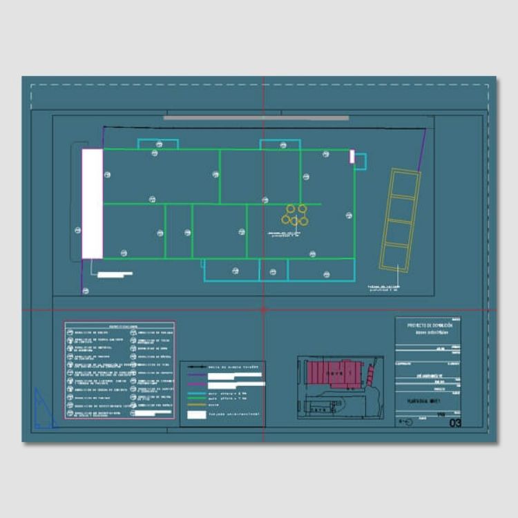 planos del proyecto de demolicion de naves