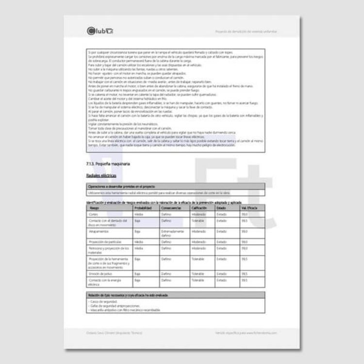 informe demolicion vivienda unifamiliar