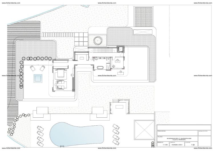 Imagen de Proyecto de vivienda unifamiliar lujosa con planos DWG