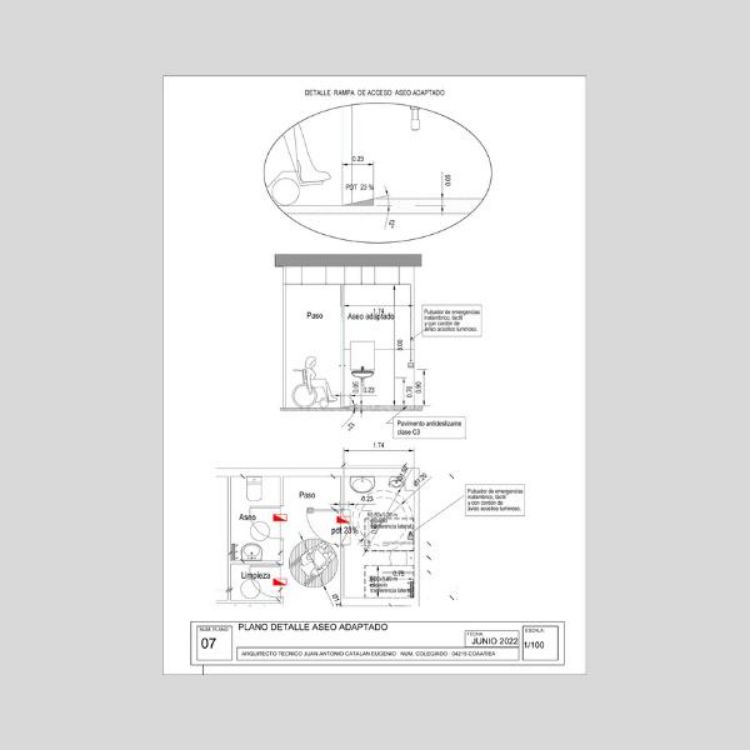 planos dwg para apertura cafeteria