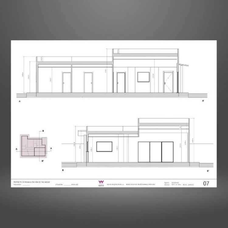 plano técnico de muestra del proyecto