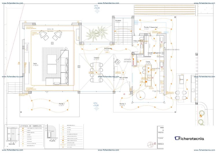 plano pdf para vivienda unifamiliar aislada