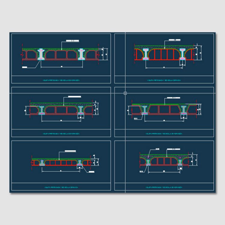 Imagen de Catálogo de detalles constructivos forjados dwg