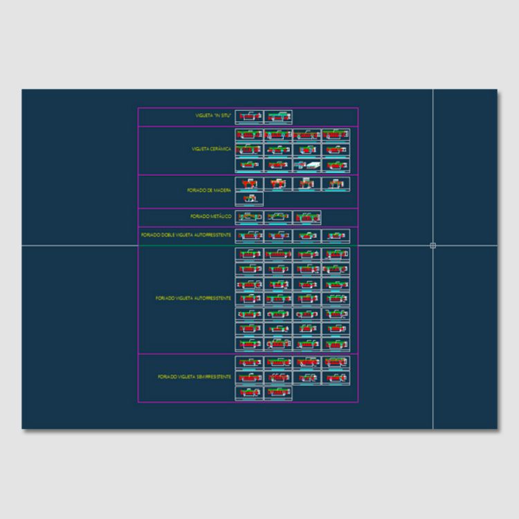 Imagen de Catálogo de detalles constructivos forjados dwg