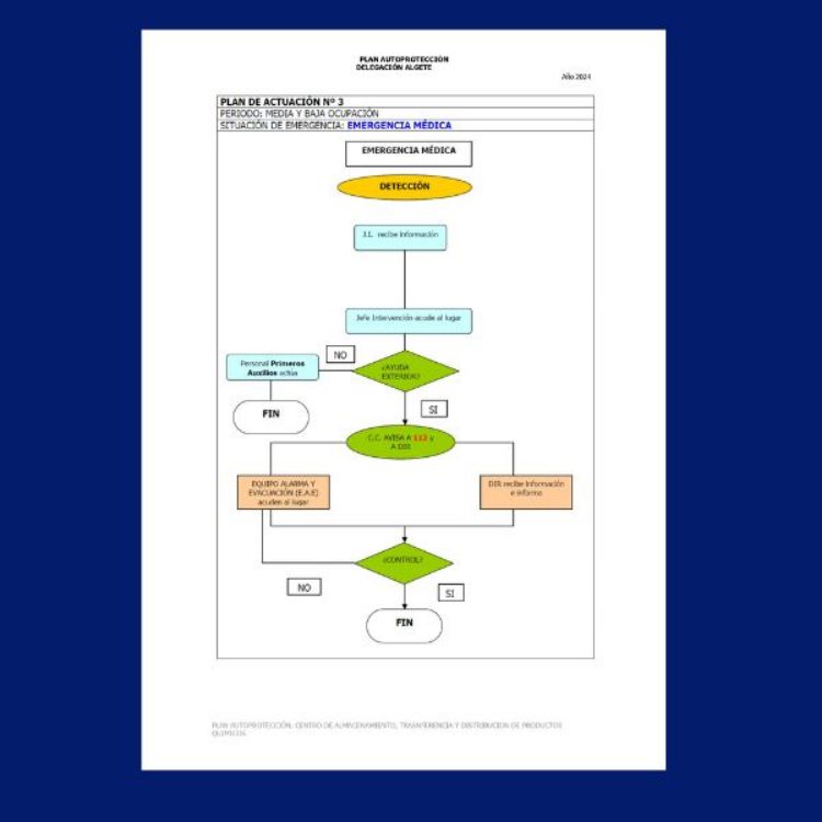 informe de riesgos detallados en el plan